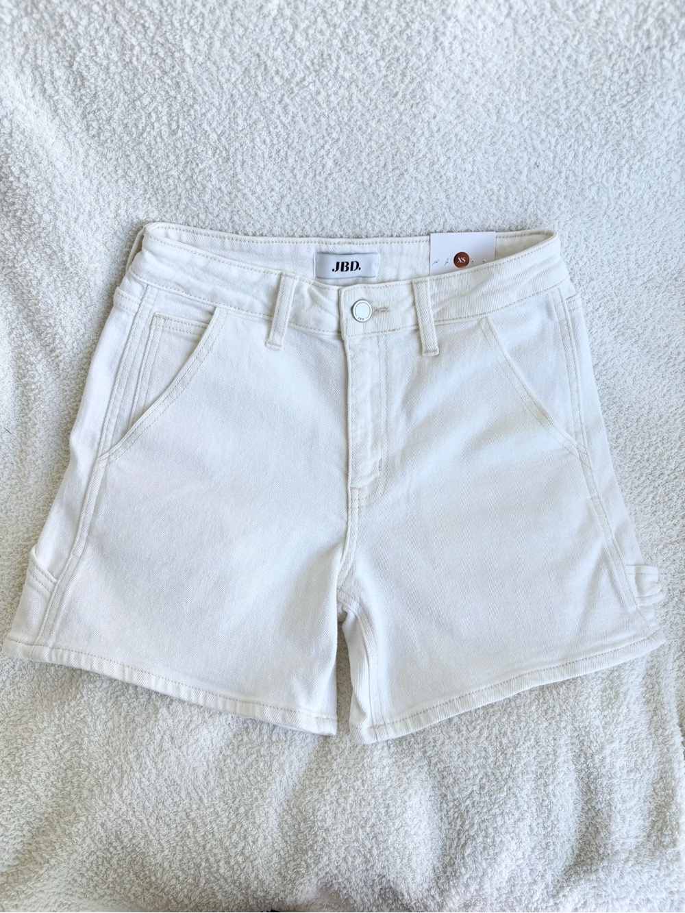 High Rise Utility Short - Off White - Picture 9 of 10